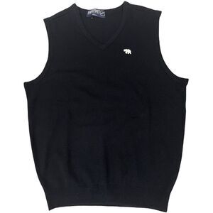 Baylor Bears Barefoot Campus Outfitters Black Sweater Vest golf Size Medium‎